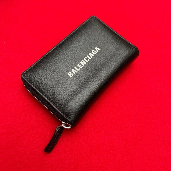 Auc BALENCIAGA Everyday Leather Zippy Zip Around wallet - Picture 4 of 13